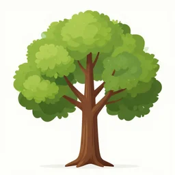 forest tree flat 2 d art moebius