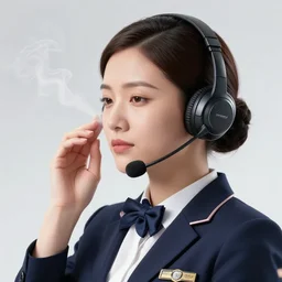 A telemarketeer with steam coming from her ears, intricate, elegant, highly detailed