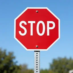 a stop sign