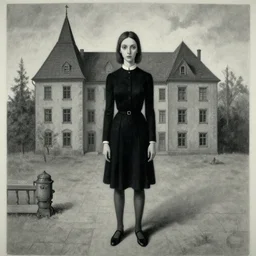 charlotte kemp muhl in the style of beksinski
