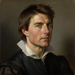 renaissance 1 6 0 0 portrait of tom cruise, oil painting by jan van eyck, northern renaissance art, oil on canvas, wet - on - wet technique, realistic, expressive emotions, intricate textures, illusionistic detail