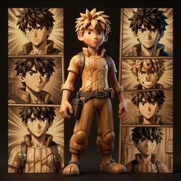 photo cartoon illustration comics manga painting of wood : 6 fantasy, digital painting, unreal engine, 8 k, volumetric lighting, contrast