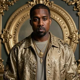 kanye west as god, Cinematic, Portrait, Ultra-HD, Beautiful Lighting, insanely detailed and intricate, hypermaximalist, elegant, ornate, hyper realistic, super detailed