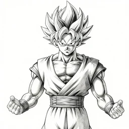John oliver in his super Saiyan god form, illustration in pen and ink, highly detailed, highly complex, award winning, black and white, art by Akira Toriyama