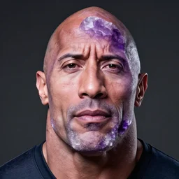 i found an amethyst that has the similar shape to dwayne johnson's face
