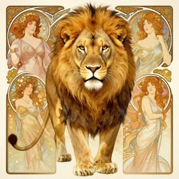 highly detailed portrait of a majestic lioness queen in the form of a beautiful woman. d & d, art by anton pieck and augustus edwin mulready and alphonse mucha and magali villeneuve. trending on artstation, intricate details, energetic composition, golden ratio, concept art, illustration, elegant art