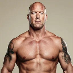 surreal portrait of stone cold steve austin