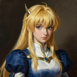 portrait of Artoria Pendragon, realistic painting, classical painting, high definition, digital art, matte painting, very detailed, realistic