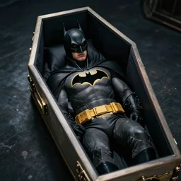 batman in a coffin
