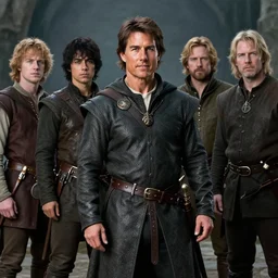 medieval fantasy half length d & d portrait photo of tom cruise as a d & d bard, photo by philip - daniel ducasse and yasuhiro wakabayashi and jody rogac and roger deakins