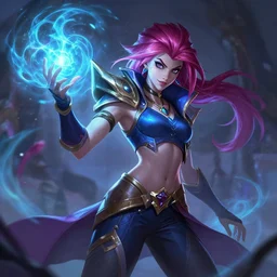 katarina league of legends wild rift hero champions arcane magic digital painting bioluminance alena aenami artworks in 4 k design by lois van baarle by sung choi by john kirby artgerm and greg rutkowski and magali villeneuve mage fighter assassin