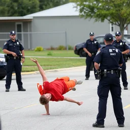 Florida man tries to evade arrest by cartwheeling away from cops