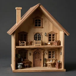a dollhouse cutaway, in the style of hp lovecraft