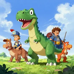 dino riders ( 1 9 8 4 ). wide angle view, nuri iyem, james gurney, james jean, greg rutkowski, anato finnstark. trending on artstation.