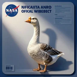 blueprint of a goose, official nasa document