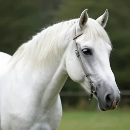 beautiful white horse