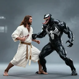 professional Jesus fighting Venom