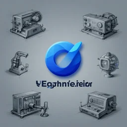 logo engineering company sketch, modern logo, futuristic, adobe, vector art, behance