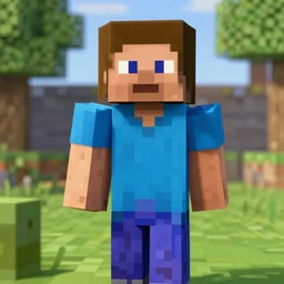 realistic minecraft steve