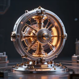 atompunk perpetual motion machine, highly detailed, raytracing, octane, global illumination, unreal engine 5, heng z