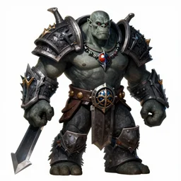orc from world of warcraft illustrated by kilian eng with dark undertones