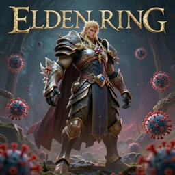 an ultra detailed 3 d render of covid - 1 9 as an elden ring boss, epic anime fantasy, 8 k, in the style of a fantasy metal album cover and magic the gathering, volumetric lighting, smooth, highly detailed, digital illustration, octane render, art by albert bierstadt and greg rutkowsi, artstation