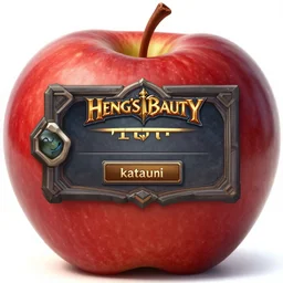 a very close - up apple, in concept art of main menu loading screen background. for russian mmorpg king's bounty by katauri, by boris vallejo, artstation, behance, style of hearthstone