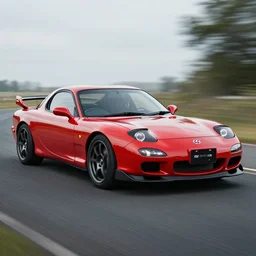 mazda rx - 7 as a modern day sports car, high resolution, 4 k, professional car photography