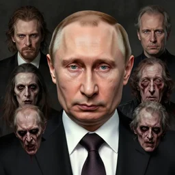 portrait of vladimir putin, voldemort putin hybrid, putin face, vladimir putin anthropomorphic transformation, macabre, horror, by donato giancola and greg rutkowski and wayne barlow and zdzisław beksinski, realistic face, visible face, digital art