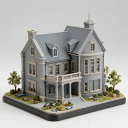 hyperrealistic scale model of