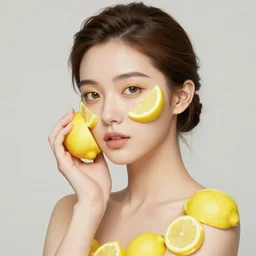the portrait of an absurdly beautiful, graceful, elegant, sophisticated, young girl made up of lemons, an ultrafine hyperdetailed illustration by kim jung gi, irakli nadar, intricate linework, bright colors, octopath traveler, final fantasy, unreal engine 5 highly rendered, global illumination, radiant light, detailed and intricate environment