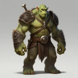 an orc in the style of rj palmer, extremely detailed digital concept art, trending on artstation, unity, octane render, 8 k, award - winning digital art