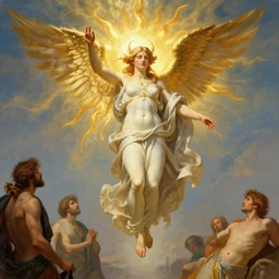 goddess of the sun helios descending from olympus, artstation, concept art, smooth, sharp focus, illustration, art by artgerm and greg rutkowski and alphonse mucha and william adolphe bouguereau and john william waterhouse