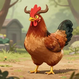 cerberus as a chicken