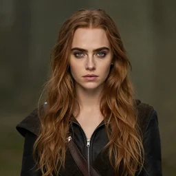 cara delevingne portrait as a dnd character fantasy art.