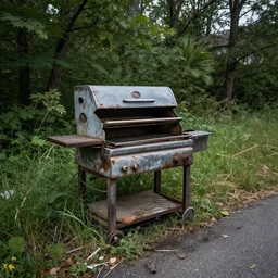 WHAT IS THIS WEIRD ABANDONED ALIEN BROKEN GRILL ON MY DRIVEWAY?