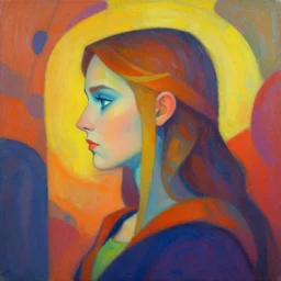 side portrait, imogen poots, paladin, fantasy, gloomhaven, luminescent, organic painting, matte painting, bold shapes, hard edges, gaudy colors, octane render, unreal engine, by greg manchess, huang guangjian, greg rutkowski, jesper ejsing