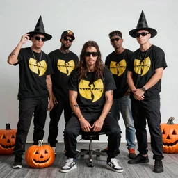 dslr photo still of odb of wu tang clan trick or treating on halloween, 4 k, 1 2 0 mm f 1 6