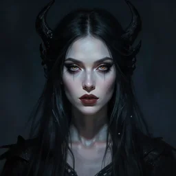kerli koiv, nordic goddess, darkwave, darksynth headshot character portrait, sharp, digital matte painting, art by luis royo, greg rutkowski, wlop, dramatic lighting, trending on artstation