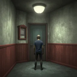 an uncanny procedurally generated 3 d render of the backrooms painted by pavel svinyin