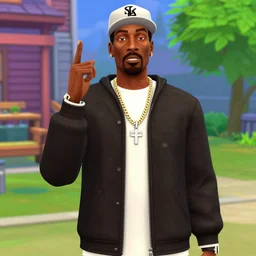 snoop dogg as a sims 4 character