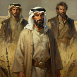 a beautiful painting of the last of the marsh arabs, by moebius and frank frazetta and simon stalenhag, unreal engine 5, character concept art, matte painting, heavy metal magazine, trending on artstation
