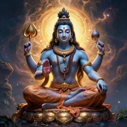 Lord shiva creating the universe