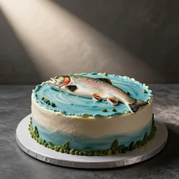 Trout birthday cake