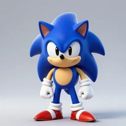 Evil Sonic the Hedgehog, evil president of Brazil , portrait artwork by Sergey Kolesov, arstation, studio light