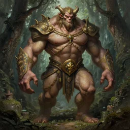 portrait of michael cera as a hulking herculean demon, forest, godlike, full body, fantasy, intricate, elegant, highly detailed, digital painting, artstation, concept art, sharp focus, illustration, art by artgerm and greg rutkowski and alphonse mucha