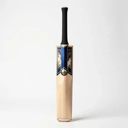 luxurious cricket bat, professional product shot, isolated on a pure white background, centered, entire object in frame, sharp focus, soft studio lighting