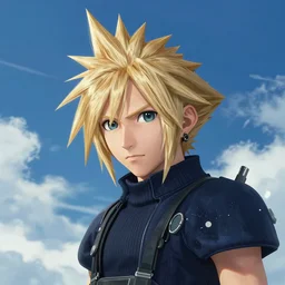 An anime portrait of a cloud strife from ff7, by Stanley Artgerm Lau, tranding on artstation