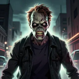 angry zombie portrait of michael clarke duncan, an urban background szene, grimdark horror, stylized digital illustration, radiating a glowing aura, global illumination, ray tracing, hdr, fanart arstation by ian pesty and katarzyna bek - chmiel
