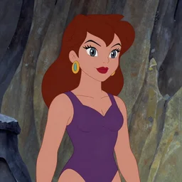Dana Scully on Masters of the Universe (1983), animated cartoon series by Filmation, cel animation, traditional animation